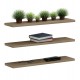 Σετ ράφια τοίχου "CASSIUS" σε χρώμα φυσικό 60x14,5
