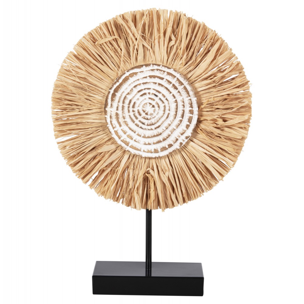 Επιτραπέζιο διακοσμητικό σε χρώμα φυσικό/μαύρο 18x9x43