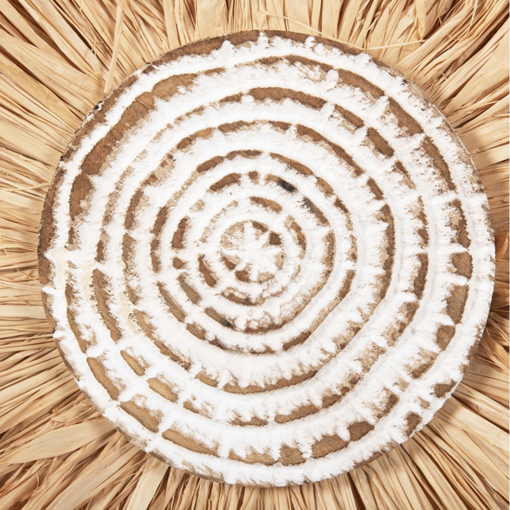 Επιτραπέζιο διακοσμητικό σε χρώμα φυσικό/μαύρο 18x9x43