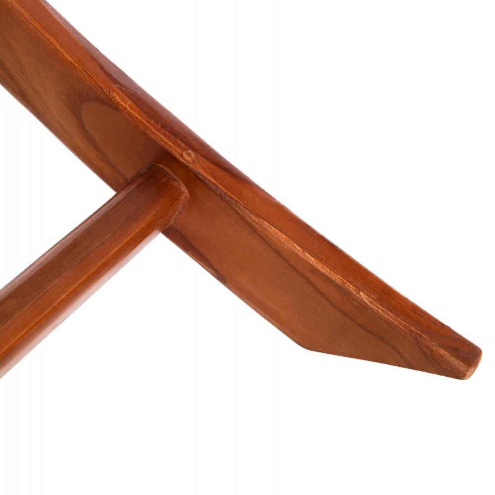 Καρέκλα αναδιπλούμενη "FERM" από ξύλο/σχοινί σε φυσικό χρώμα 65,5x80x67