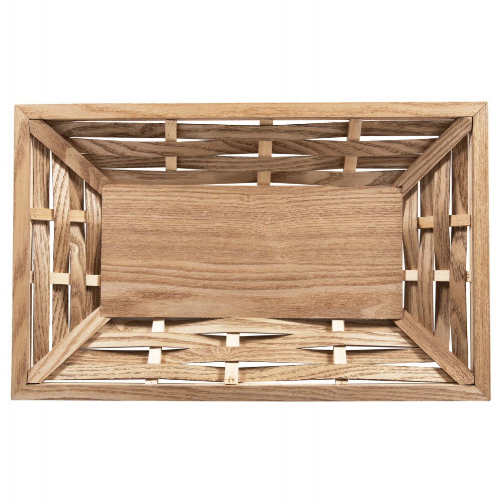 Δίσκος σερβιρίσματος από ξύλο σε φυσικό χρώμα 51x32x5,5