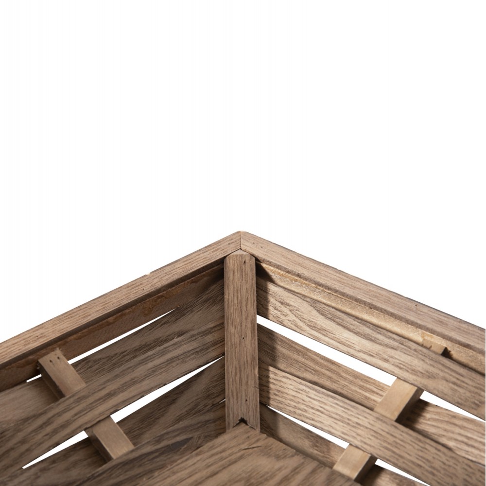 Δίσκος σερβιρίσματος από ξύλο σε φυσικό χρώμα 36x36x6