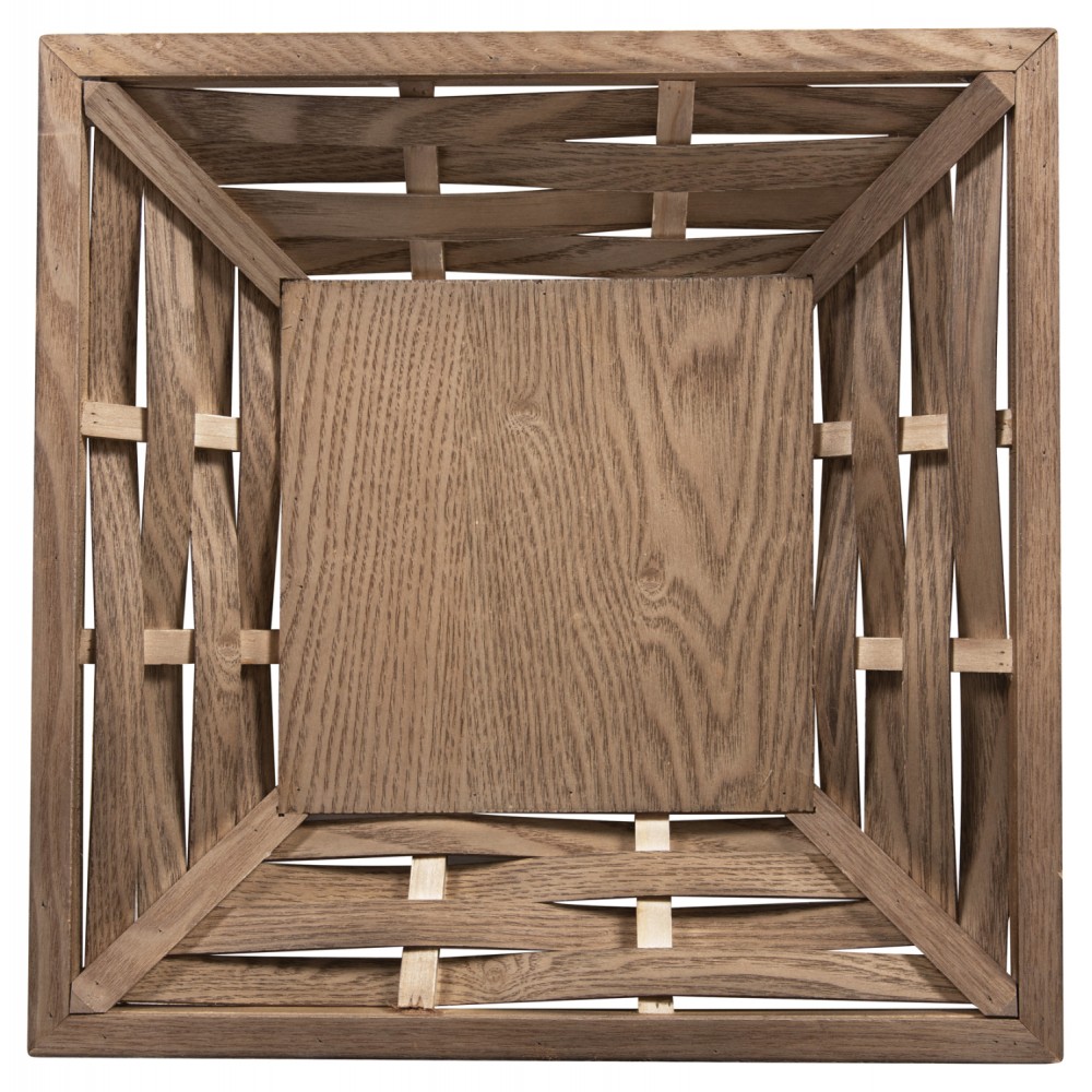 Δίσκος σερβιρίσματος από ξύλο σε φυσικό χρώμα 36x36x6