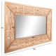 Καθρέπτης τοίχου από bamboo σε χρώμα oak 120x2,5x80