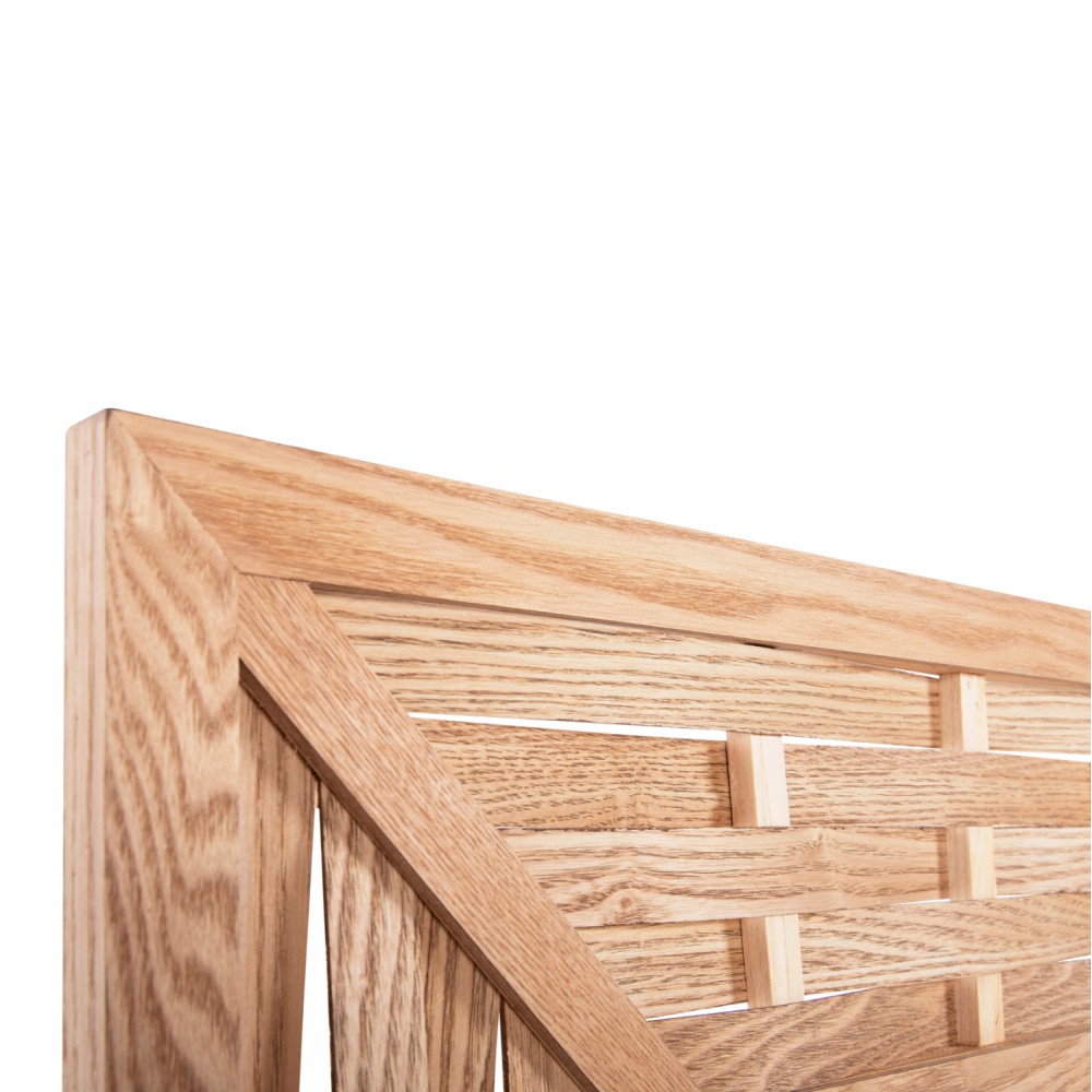 Καθρέπτης τοίχου από bamboo σε χρώμα oak 120x2,5x80