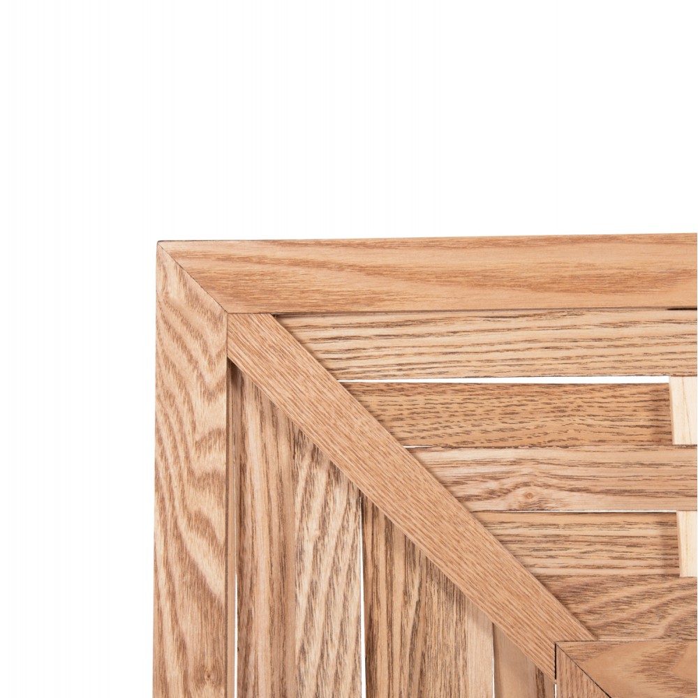 Καθρέπτης τοίχου από bamboo σε χρώμα oak 120x2,5x80