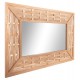 Καθρέπτης τοίχου από bamboo σε χρώμα oak 120x2,5x80