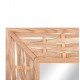 Καθρέπτης τοίχου από bamboo σε χρώμα oak 71x7x71