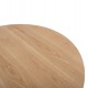 Τραπέζι τραπεζαρίας "DENTY" από mdf σε χρώμα φυσικό Φ120x75