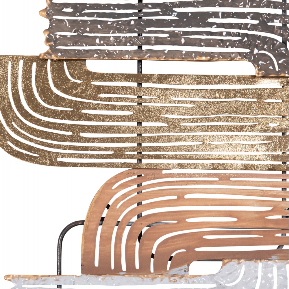 Διακοσμητικό τοίχου από μέταλλο πολύχρωμο 58x4x109