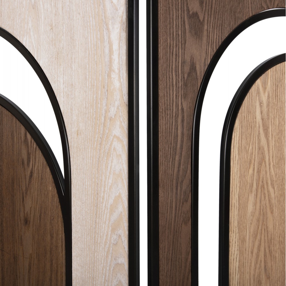 Παραβάν "CRYPT" από mdf σε χρώμα sonama/oak/καρυδί/λευκό 241x1,5x180