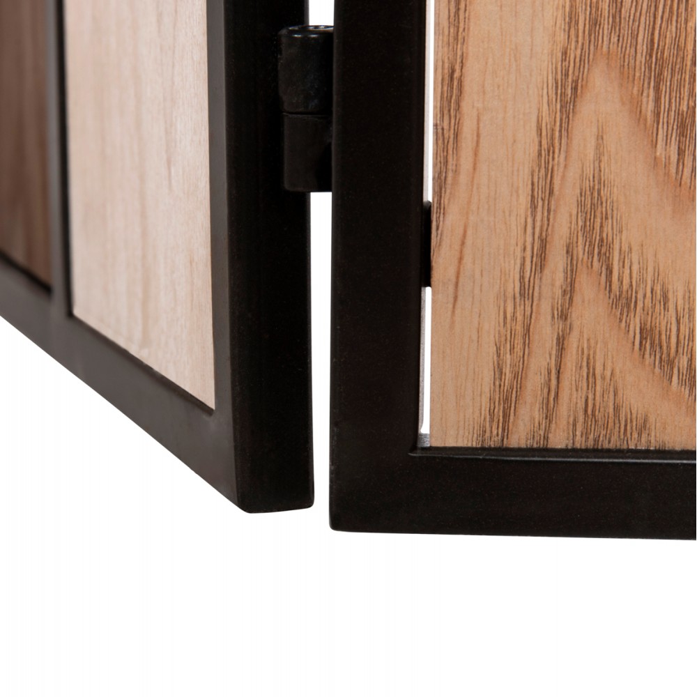 Παραβάν "CRYPT" από mdf σε χρώμα sonama/oak/καρυδί/λευκό 241x1,5x180