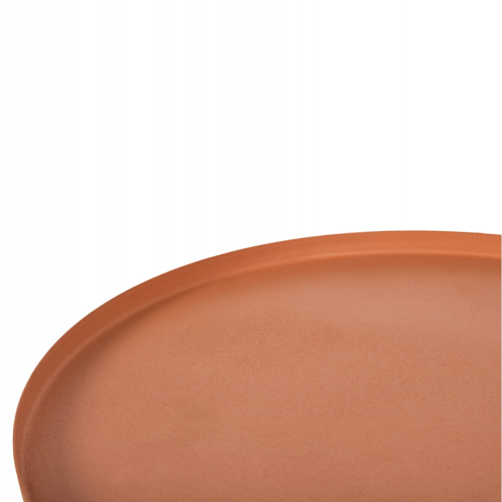 Τραπέζι βοηθητικό "PUNJAB" από μέταλλο σε χρώμα πορτοκαλί/χρυσό Φ36x47