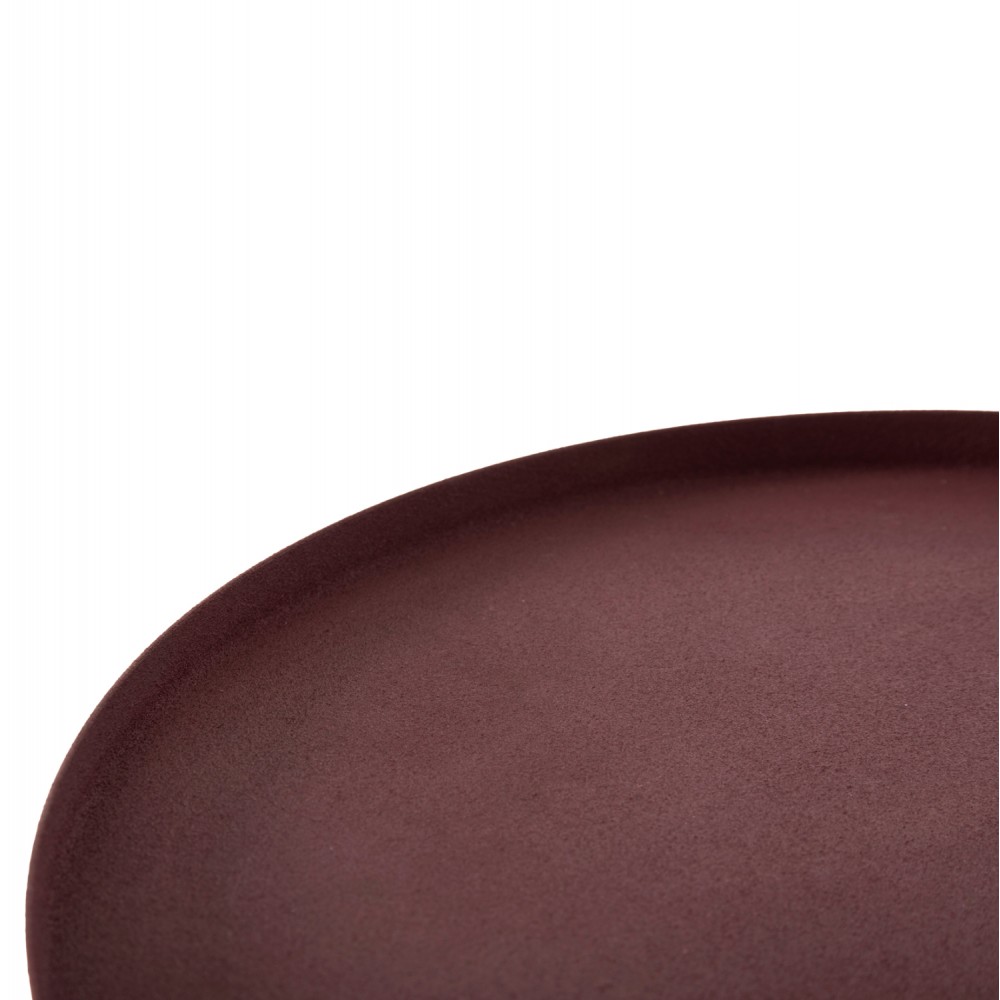 Τραπέζι βοηθητικό "PUNJAB" από μέταλλο σε χρώμα κεραμιδί/χρυσό Φ36x47