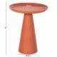 Τραπέζι βοηθητικό "DELCON" από μέταλλο σε χρώμα πορτοκαλί Φ39,5x47