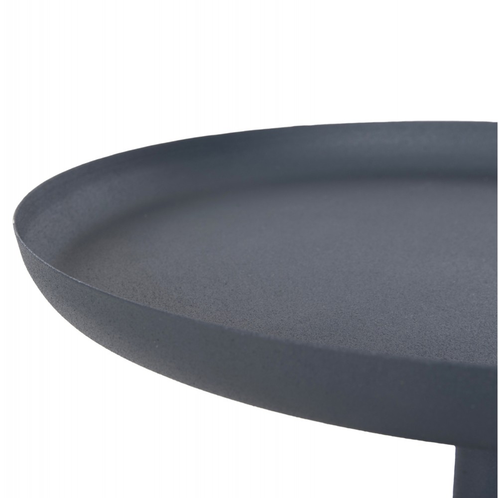 Τραπέζι βοηθητικό "DELBEL" από μέταλλο σε χρώμα σκούρο μπλέ Φ39,5x53,5