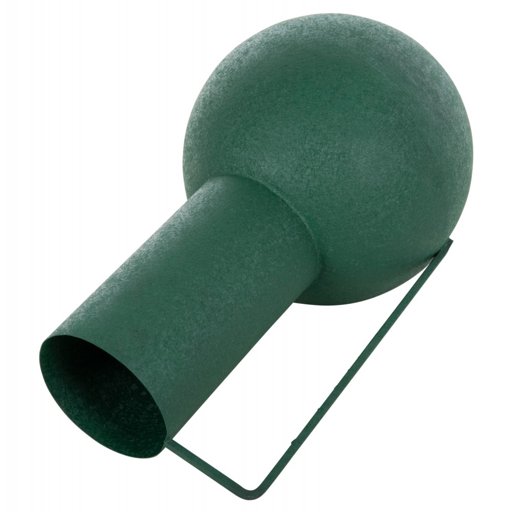 Διακοσμητικό βάζο "FLAGON" από μέταλλο σε χρώμα πράσινο Φ26x45