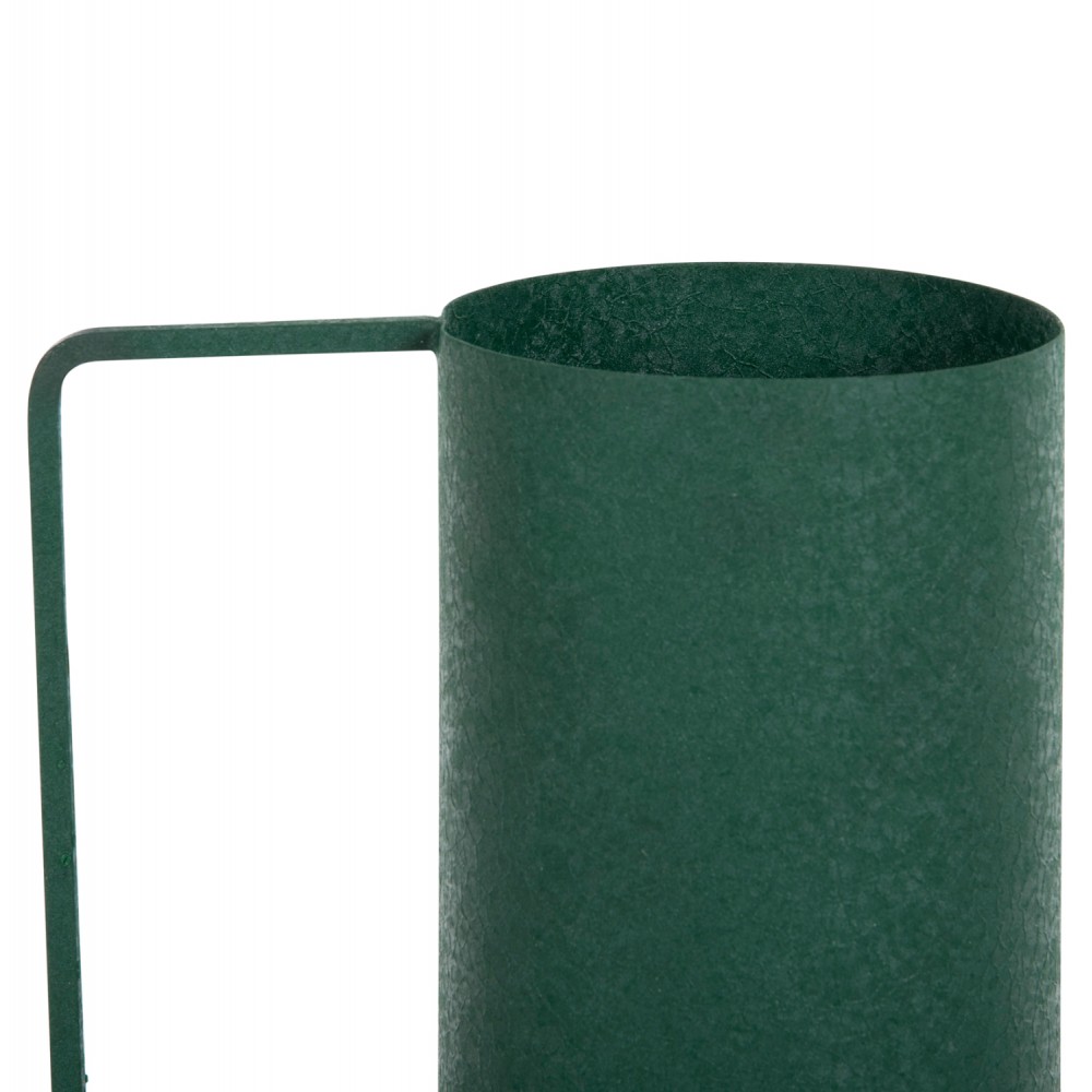 Διακοσμητικό βάζο "FLAGON" από μέταλλο σε χρώμα πράσινο Φ26x45