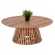 Τραπέζι σαλονιού "FRANTZ" από ξύλο σε χρώμα φυσικό Φ100X40