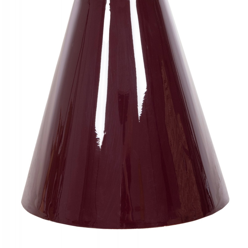 Τραπέζι βοηθητικό "PATNA" από μέταλλο σε χρώμα μπορντό/χρυσό Φ46x51,5