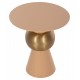 Τραπέζι βοηθητικό "PATNA" από μέταλλο σε χρώμα σομον/χρυσό Φ40,5x43