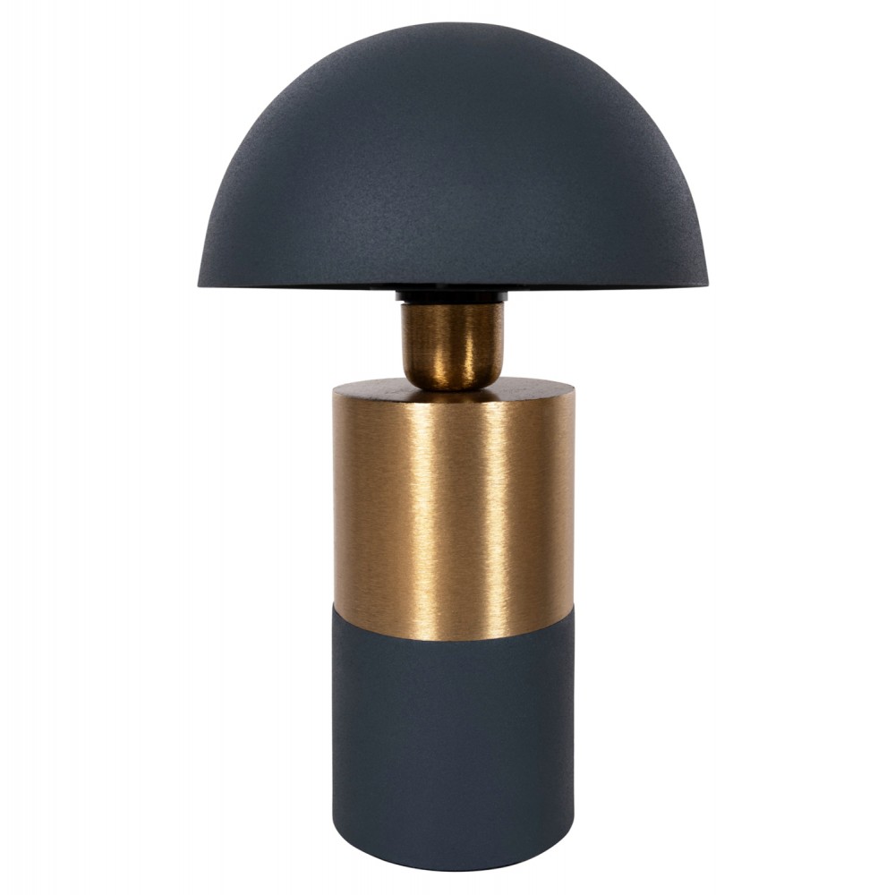 Φωτιστικό επιτραπέζιο "PUNE" από μέταλλο σε ανθρακί/χρυσό χρώμα Φ20,5x32,5