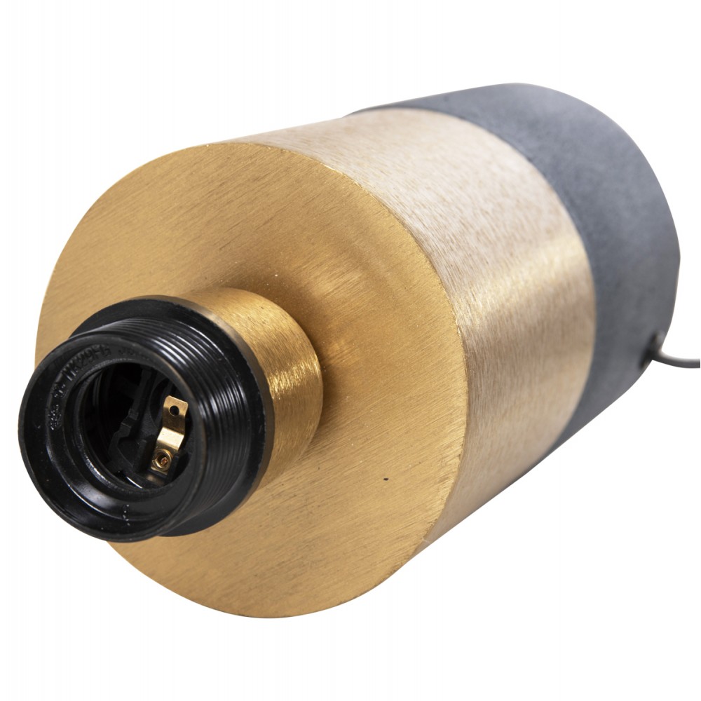 Φωτιστικό επιτραπέζιο "PUNE" από μέταλλο σε ανθρακί/χρυσό χρώμα Φ20,5x32,5