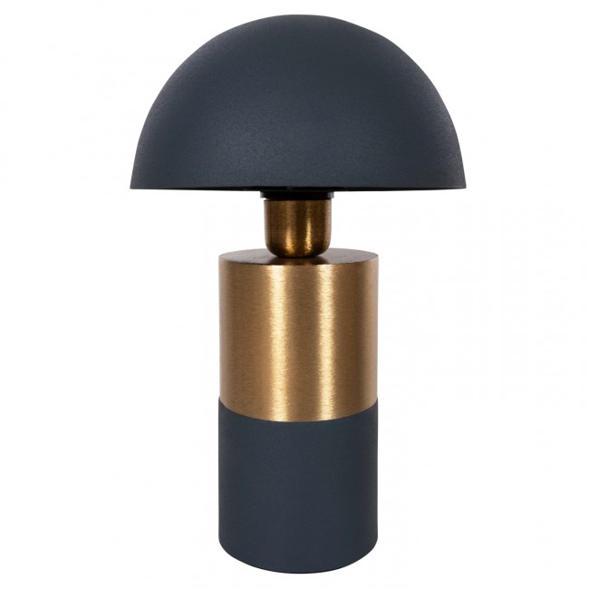 Φωτιστικό επιτραπέζιο "PUNE" από μέταλλο σε ανθρακί/χρυσό χρώμα Φ20,5x32,5