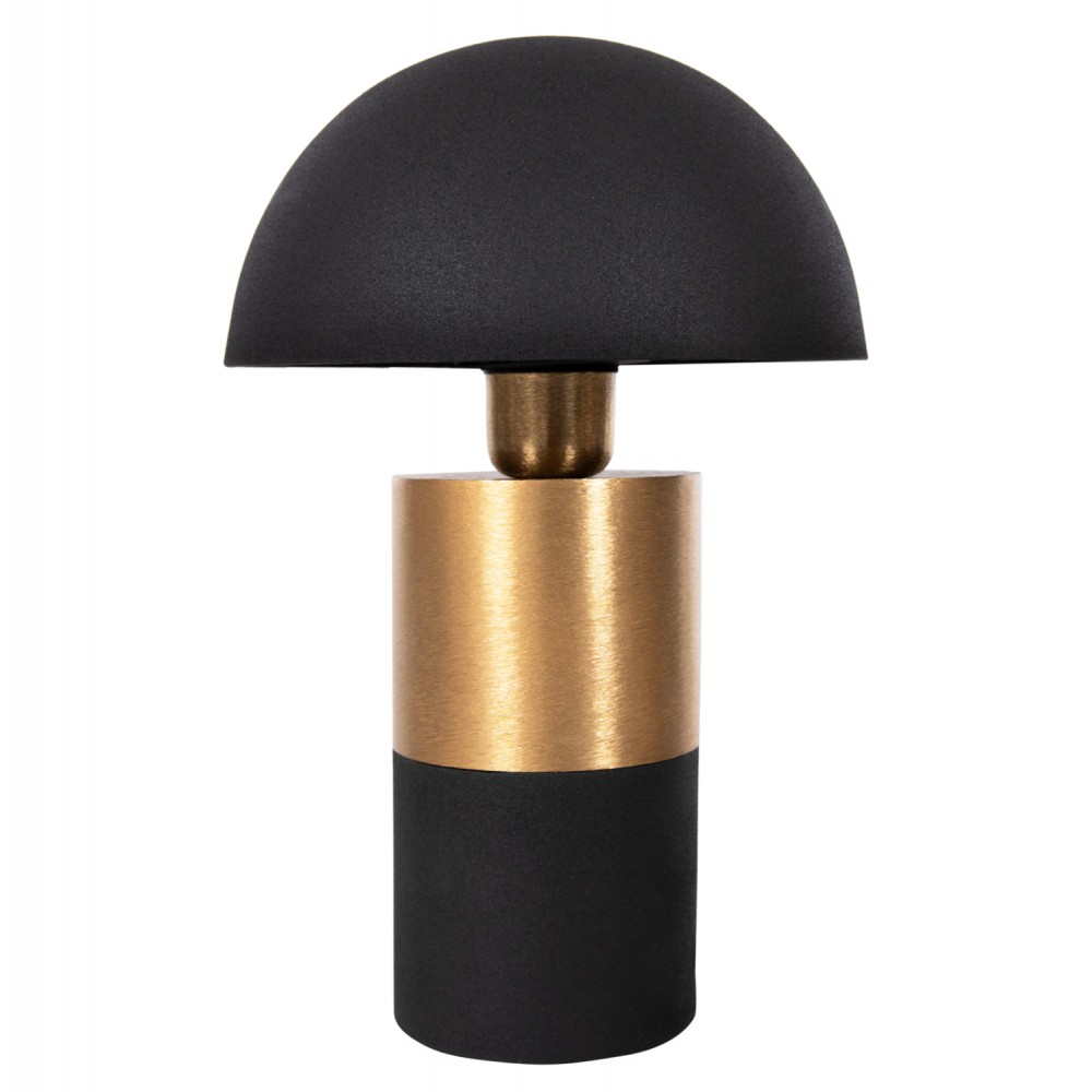 Φωτιστικό επιτραπέζιο "PUNE" από μέταλλο σε μαύρο/χρυσό χρώμα Φ20,5x32,5