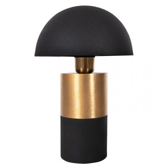 Φωτιστικό επιτραπέζιο "PUNE" από μέταλλο σε μαύρο/χρυσό χρώμα Φ20,5x32,5