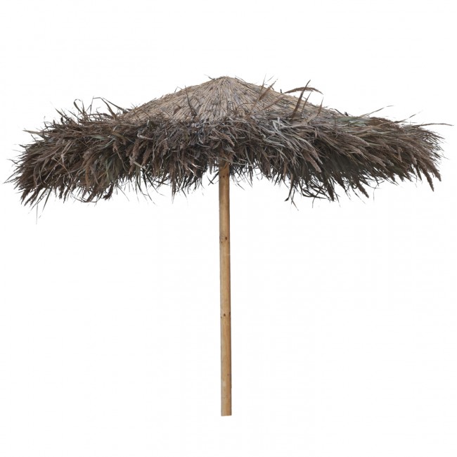 Ομπρέλα από ψάθα/ξύλο σε χρώμα φυσικό Φ240x270