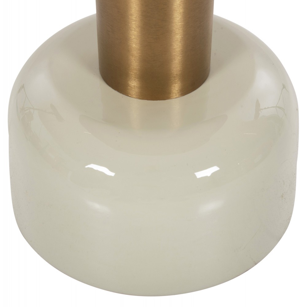 Τραπέζι βοηθητικό "ERODE" από μέταλλο σε χρώμα πράσινο/χρυσό Φ40,5x48