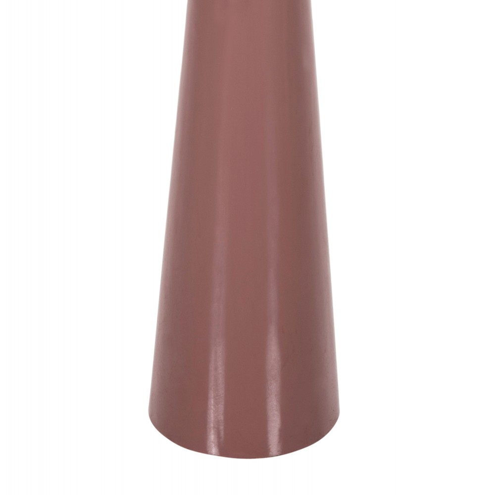 Διακοσμητικό κηροπήγιο δαπέδου "GUNTUR" από μέταλλο σε χρώμα κοραλί/χρυσό Φ20,5x68