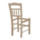 Καρέκλα καφενείου άβαφη από ξύλο 41,5x44,5x88,5