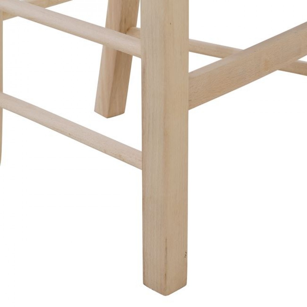 Καρέκλα καφενείου άβαφη από ξύλο 41,5x44,5x88,5