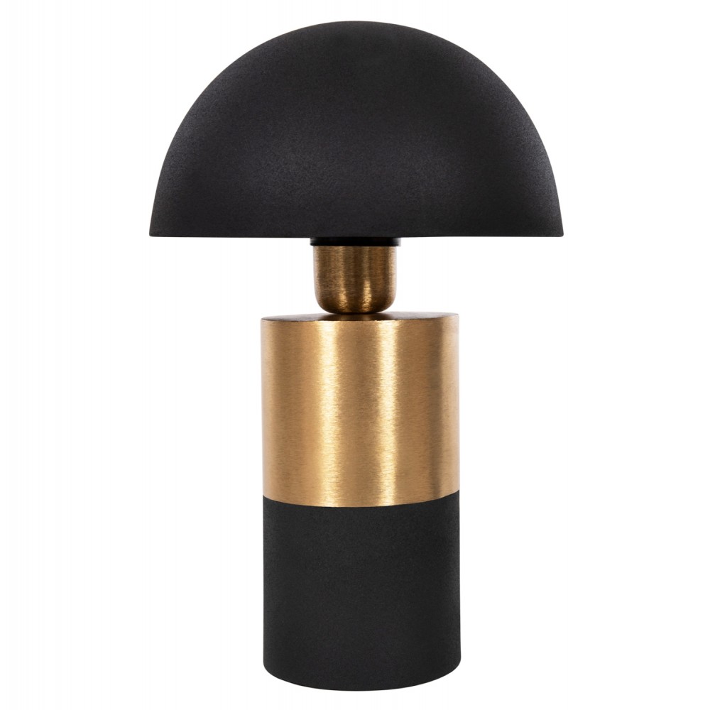 Φωτιστικό επιτραπέζιο "PUNE" από μέταλλο σε μαύρο/χρυσό χρώμα Φ20,5x32,5