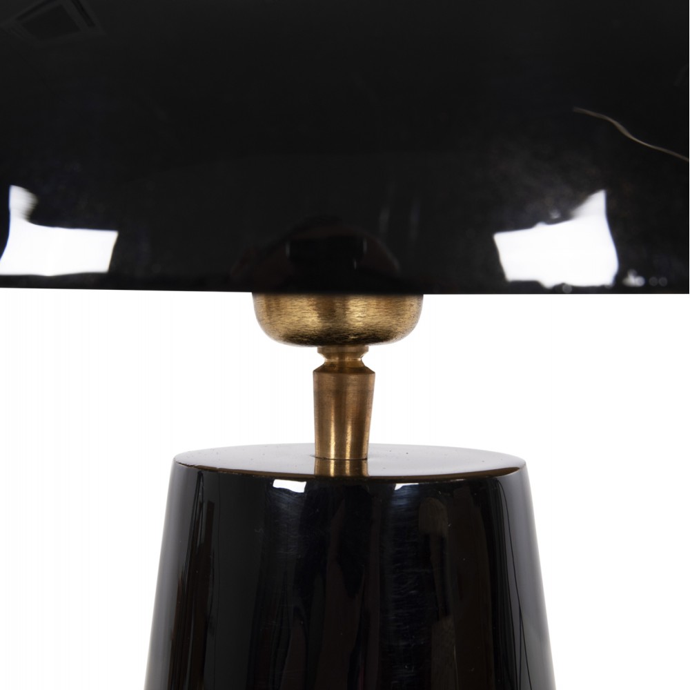 Φωτιστικό επιτραπέζιο "SMUSH" από μέταλλο σε μαύρο χρώμα Φ32,5x69