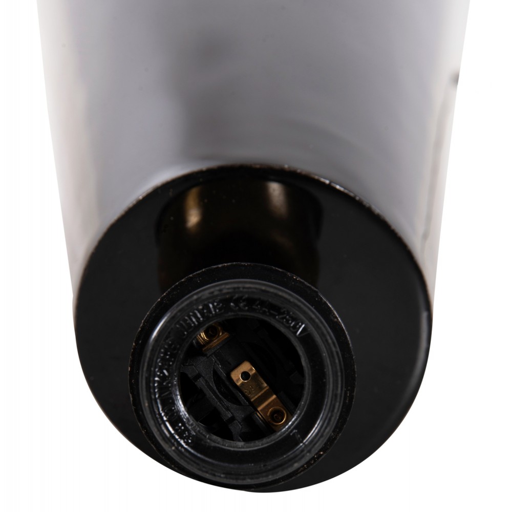 Φωτιστικό επιτραπέζιο "SMUSH" από μέταλλο σε μαύρο χρώμα Φ32,5x69