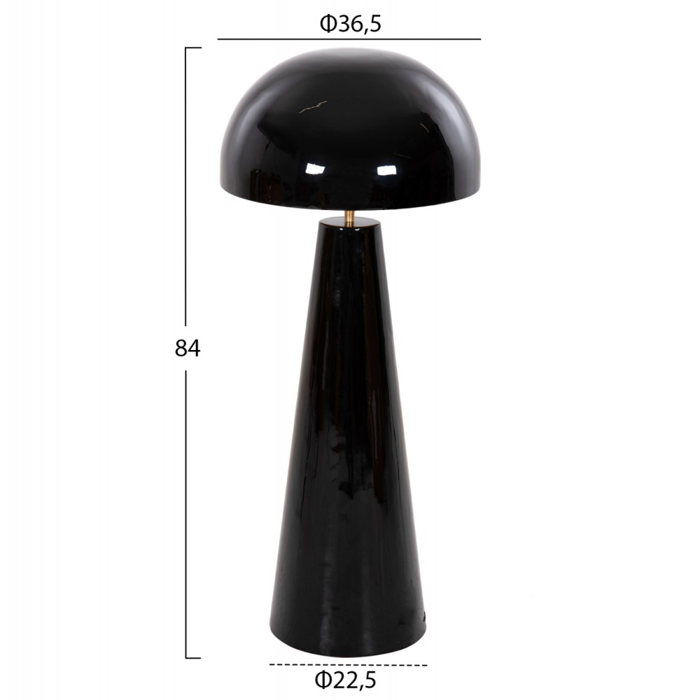 Φωτιστικό δαπέδου "SMUSH" από μέταλλο σε μαύρο χρώμα Φ36,5x84