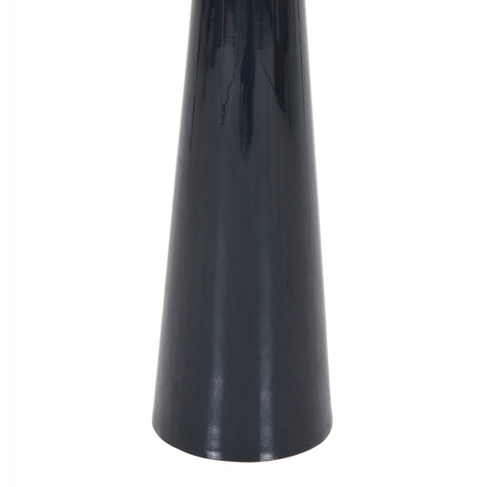 Διακοσμητικό κηροπήγιο δαπέδου "GUNTUR" από μέταλλο σε χρώμα ανθρακί/χρυσό Φ20,5x76,5