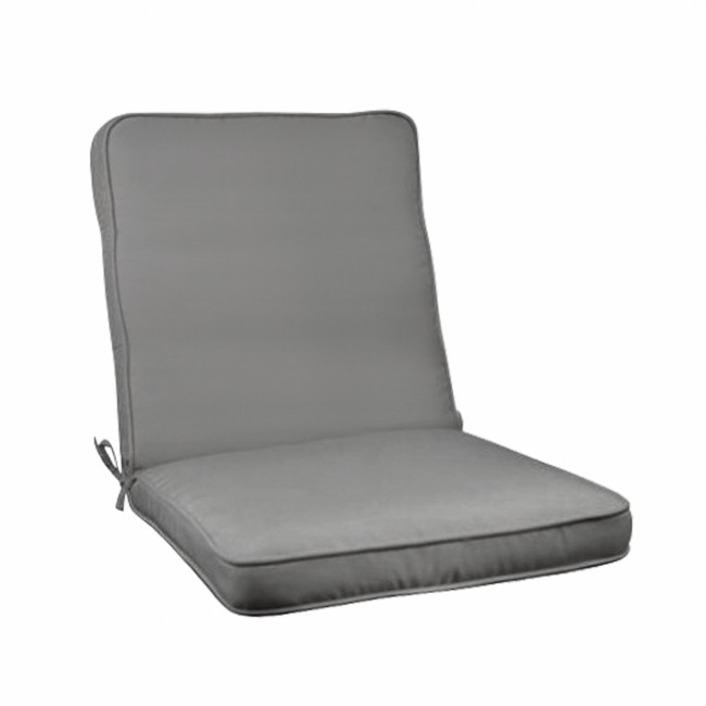 Μαξιλάρι καρέκλας "CHIOS" από ύφασμα σε χρώμα γκρι 100(45+55)X45X6