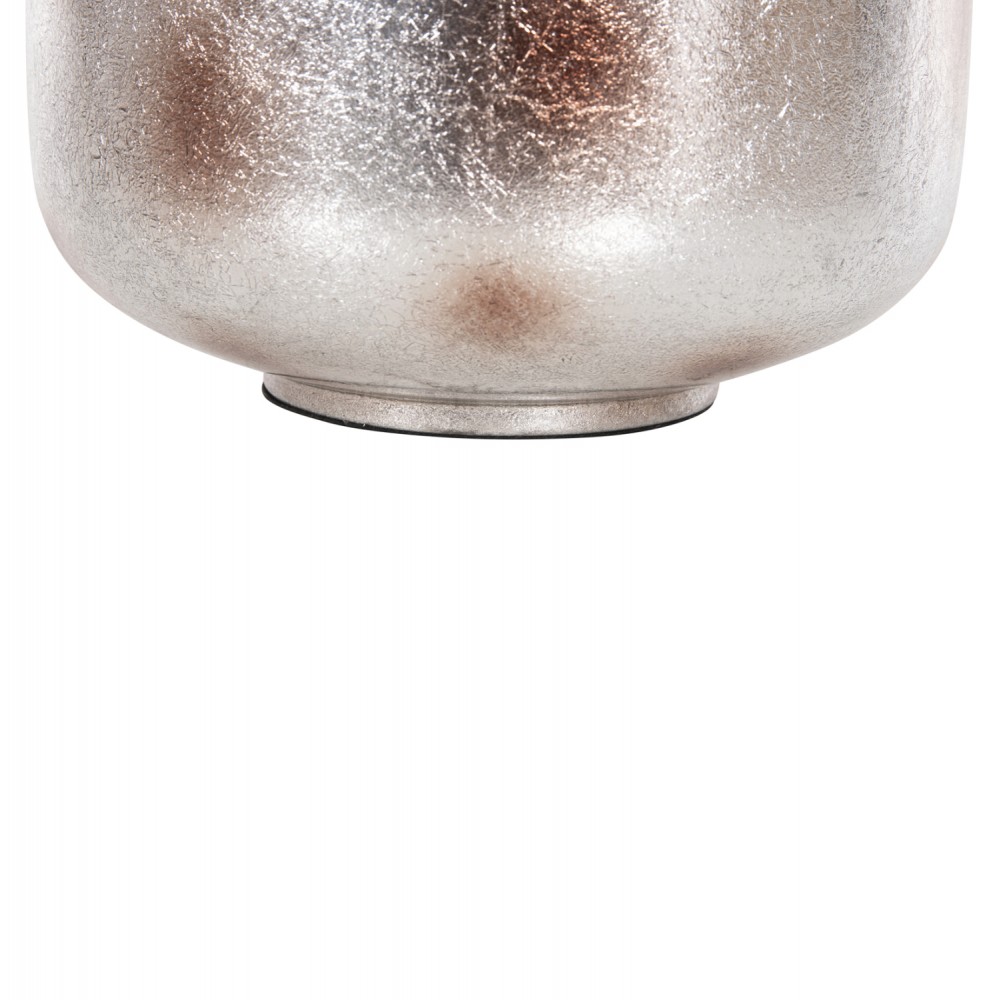 Διακοσμητικό βάζο δαπέδου "RAKSASA" από μέταλλο σε χρώμα ανθρακί/χρυσό/ασημί Φ30x80