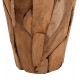 Διακοσμητικό βάζο "ZENIA" από ξύλο σε χρώμα φυσικό Φ30x60