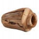 Διακοσμητικό βάζο από ξύλο σε χρώμα φυσικό Φ15x30