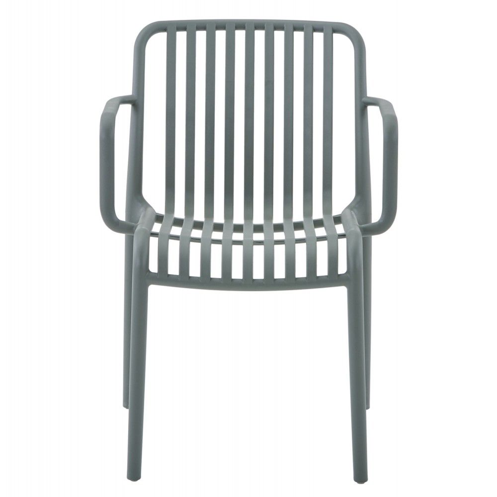 Πολυθρόνα "CONVEE" από πολυπροπυλένιο σε χρώμα dark olive 55x56x79