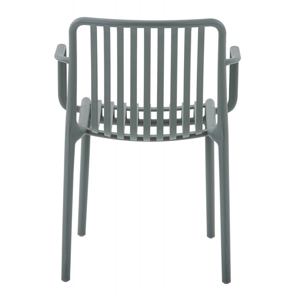 Πολυθρόνα "CONVEE" από πολυπροπυλένιο σε χρώμα dark olive 55x56x79