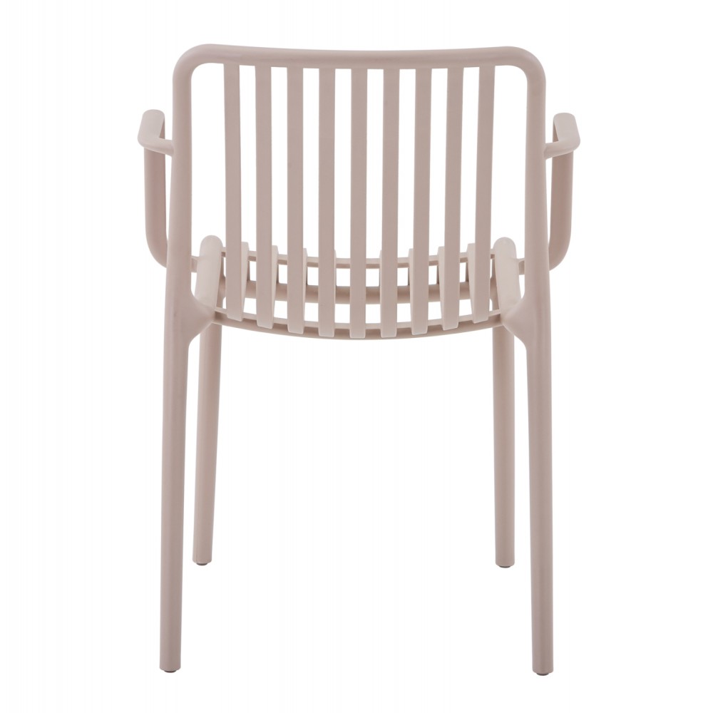 Πολυθρόνα "CONVEE" από πολυπροπυλένιο σε χρώμα καπουτσίνο 55x56x79