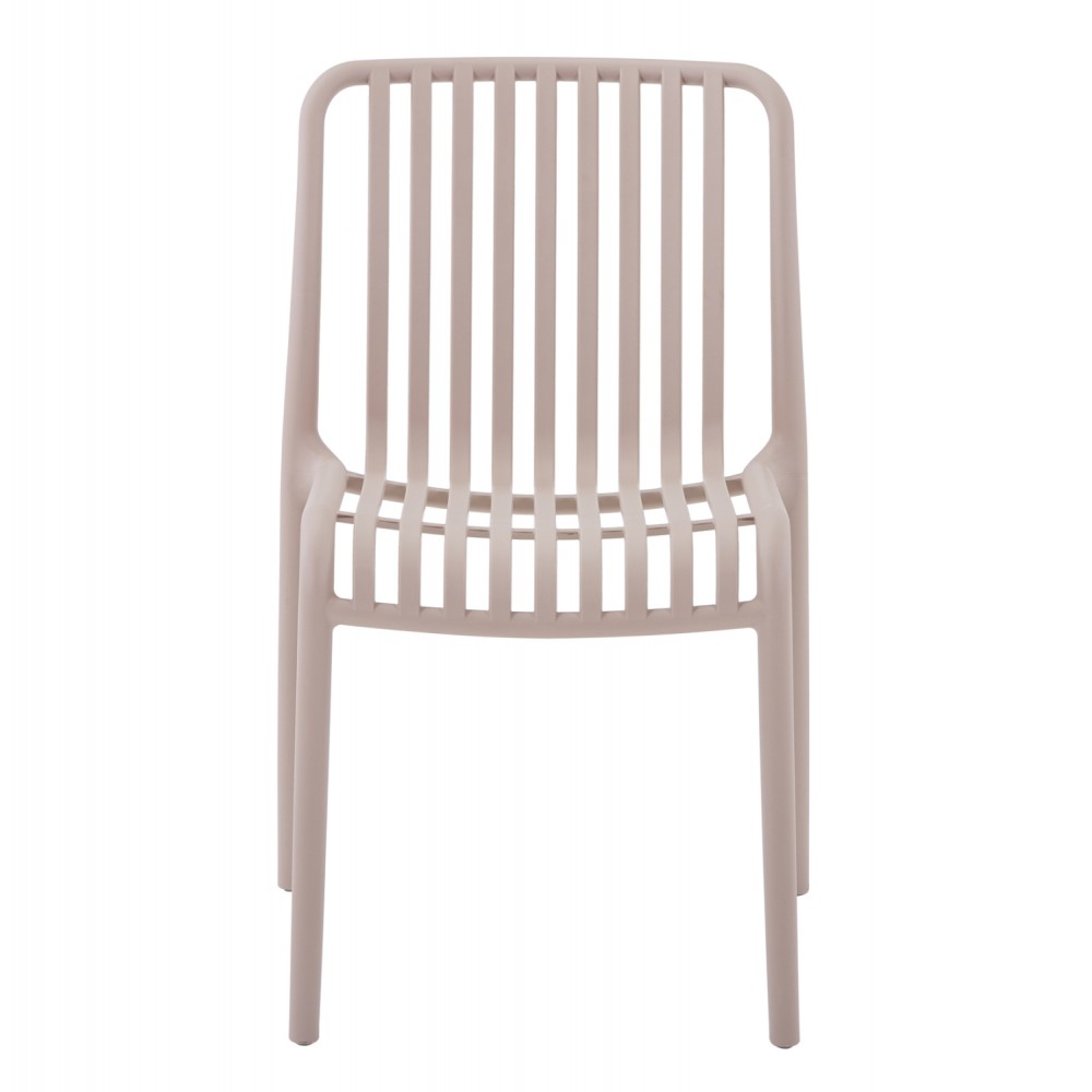 Καρέκλα "CONVEE" από πολυπροπυλένιο σε χρώμα καπουτσίνο 48x56x79