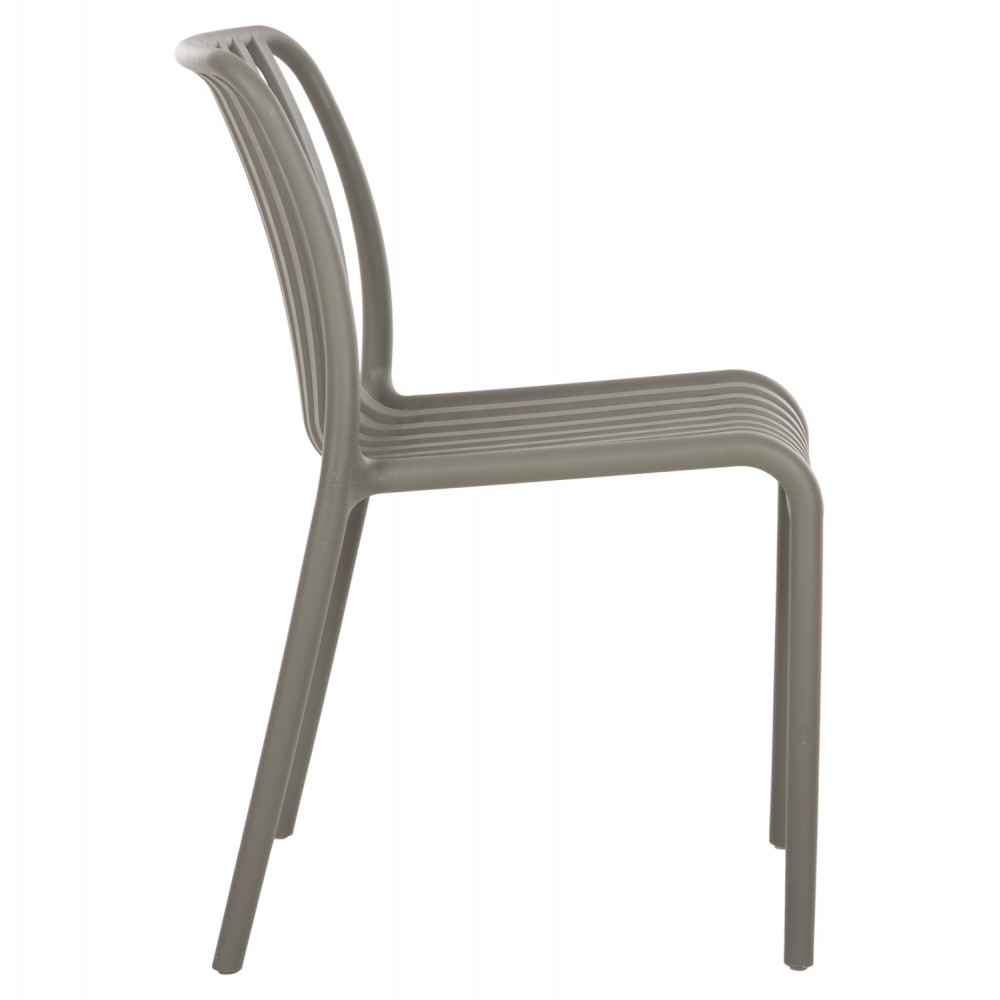 Καρέκλα "CONVEE" από πολυπροπυλένιο σε χρώμα dark olive 48x56x79