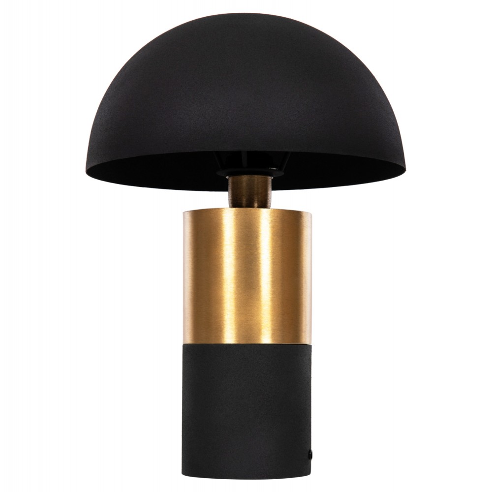 Φωτιστικό επιτραπέζιο "PUNE" από μέταλλο σε μαύρο/χρυσό χρώμα Φ31x44